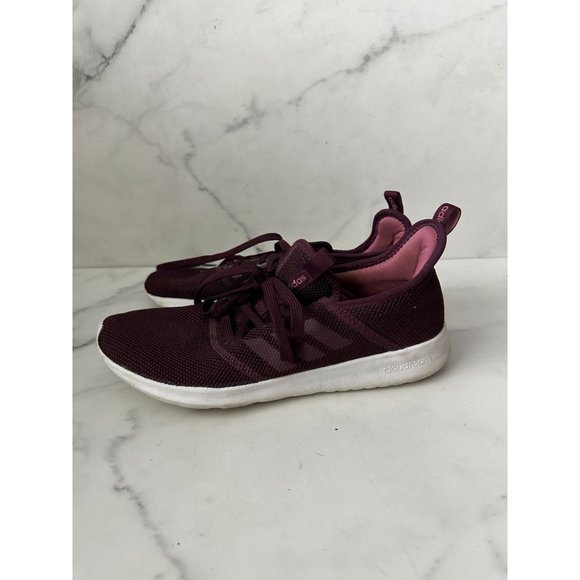adidas Shoes - ADIDAS Womens Burgundy Trainer Sneakers Sz 10